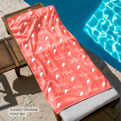 CUTE NAME BEACH TOWEL