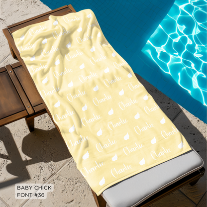 CUTE NAME BEACH TOWEL